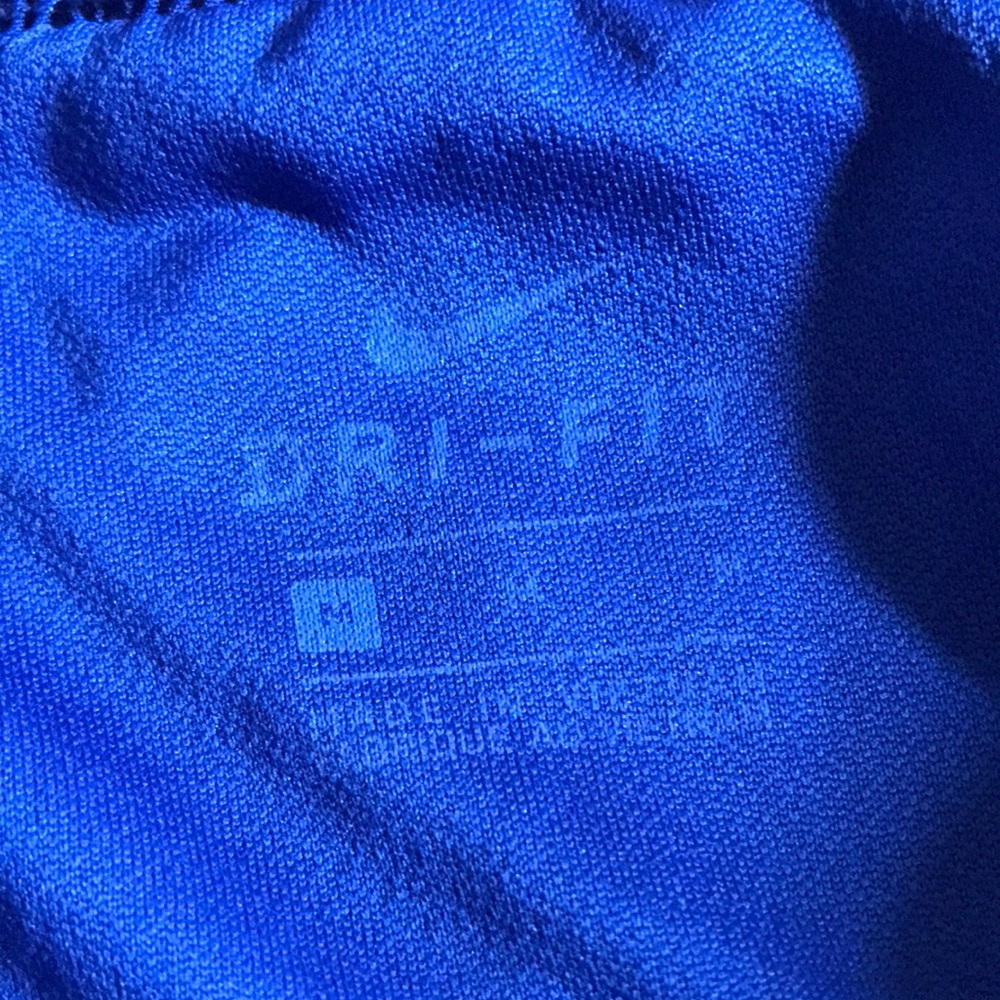 Nike Women’s Royal Blue and White Athletic Shorts - Picture 2 of 7